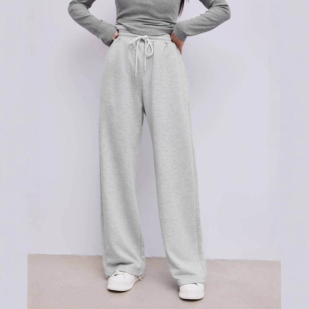 Kvindernes komfortable sweatpants med høj talje og løs pasform Stilla