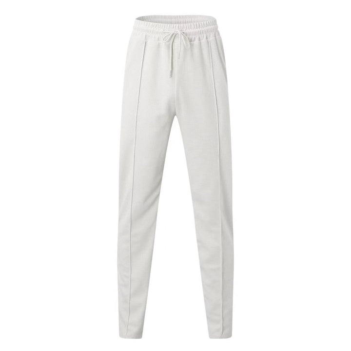 Herre sporty joggingsbukser med åndbar tekstur og elastisk talje Stilla
