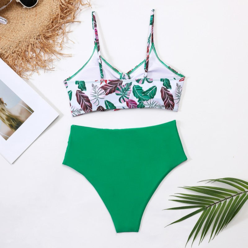 Dame bikini sæt med justerbar top og høj talje Stilla