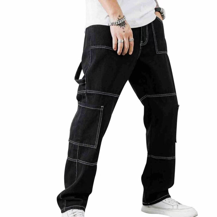 Herrer Cargo-Jeans med praktiske lommer og afslappet snit Stilla