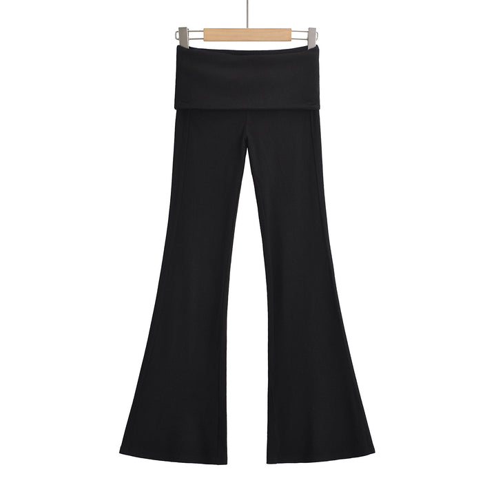 Dame flare leggings med bred talje og fleksibelt materiale Stilla