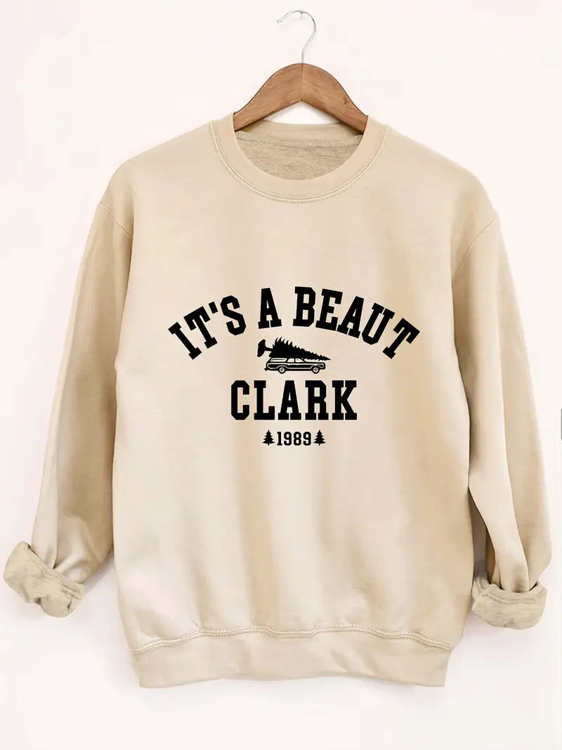 Kvinders sweatshirt med casual tekst og komfortabel pasform Stilla