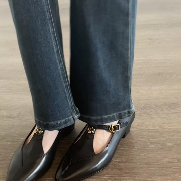 Dame elegante Slingback-pumps med fashionable cut-outs og ekstra komfort Stilla