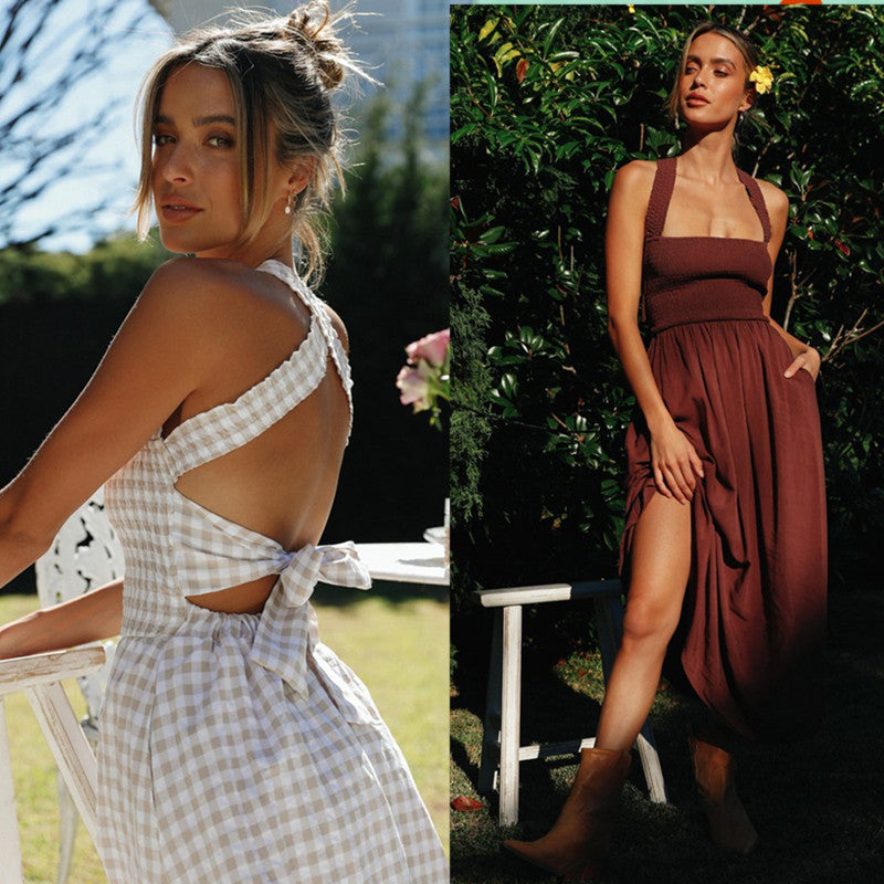 Damer Maxi Kjole i Boho Stil Stilla