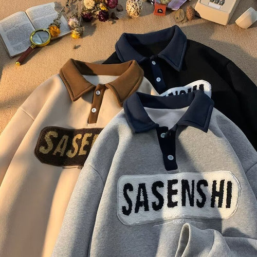 Herre Poloshirt med unikt indgang og kontrastkrave Stilla