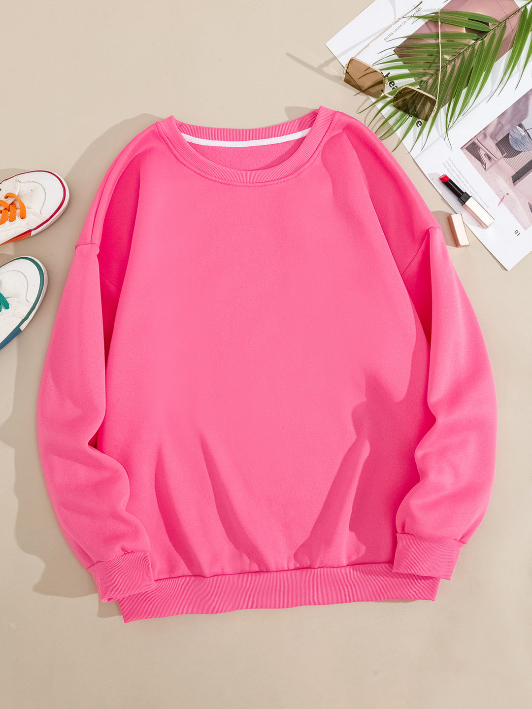 Kvindernes hyggelige oversized sweatshirt Skovae