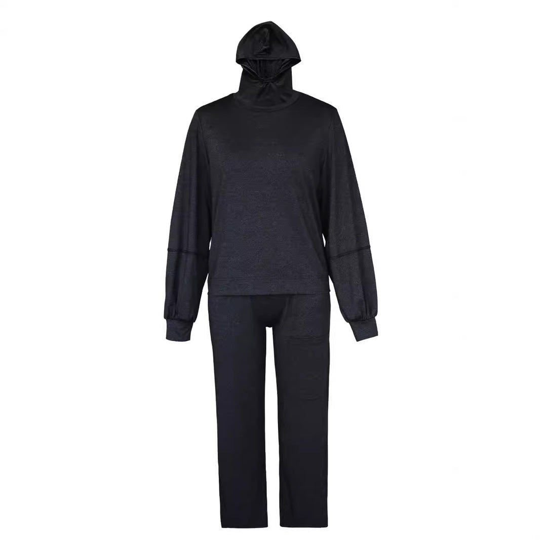 Damer Sporty fritidsoutfit med hætte og løs pasform Stilla