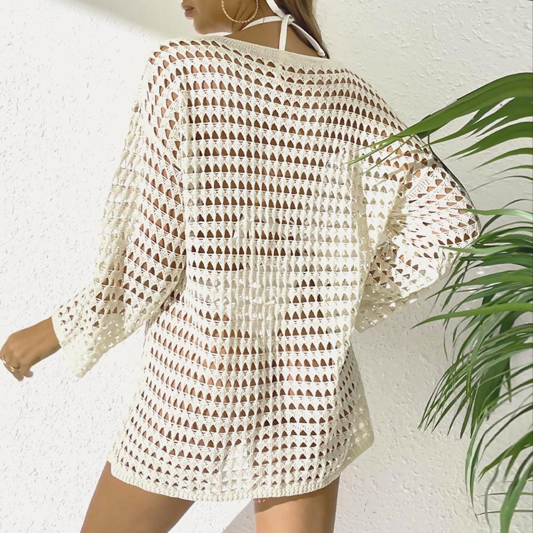 Damer Hækle Bade Cover-Up Tunika Stilla 1750920298