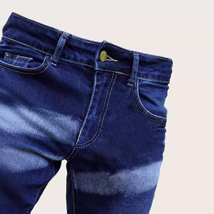 Herrer Slim Fit Jeans med stilfulde ødelæggelser Stilla