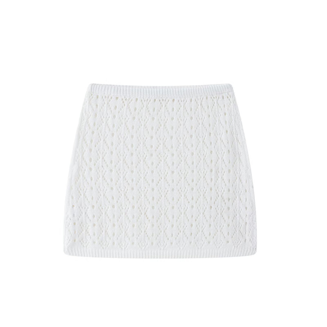 Femme Strikstruktur Mini Nederdel Stilla