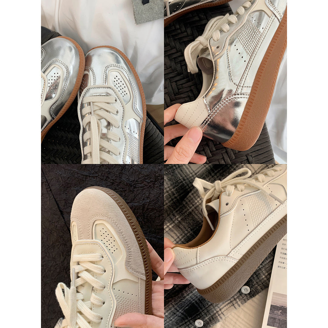 Dame Fritid Retro-inspirerede Sneakers med perforeret design Stilla