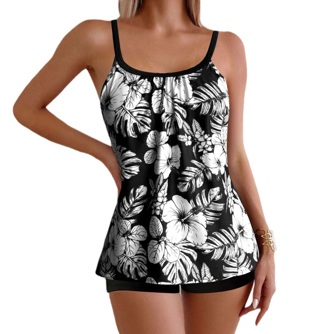 Dame Sport-Bikini-Sæt med floralt design Stilla