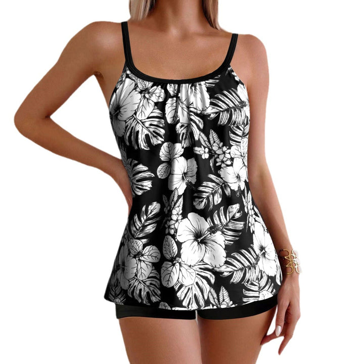 Dame Sport-Bikini-Sæt med floralt design Stilla