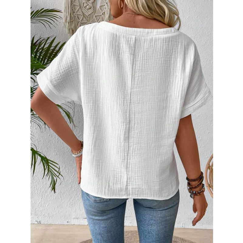 Dame afslappet perfekt Basic T-shirt Stilla
