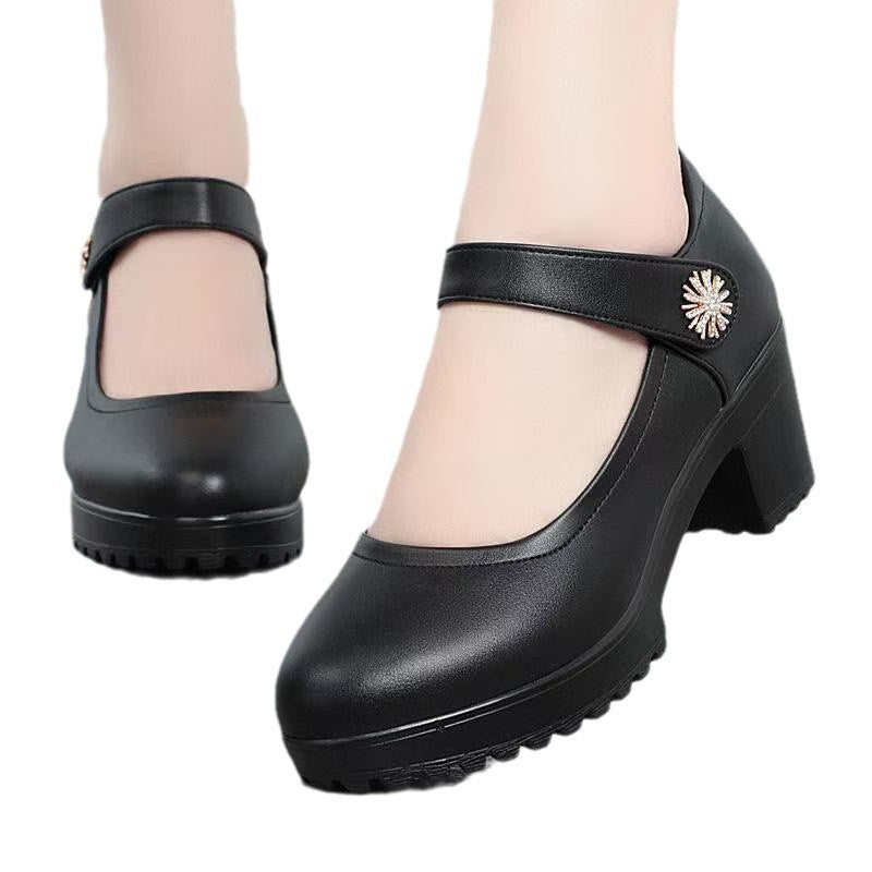 Dame elegante Mary Jane Pumps med dekorativ spænde og skridsikker sål Stilla