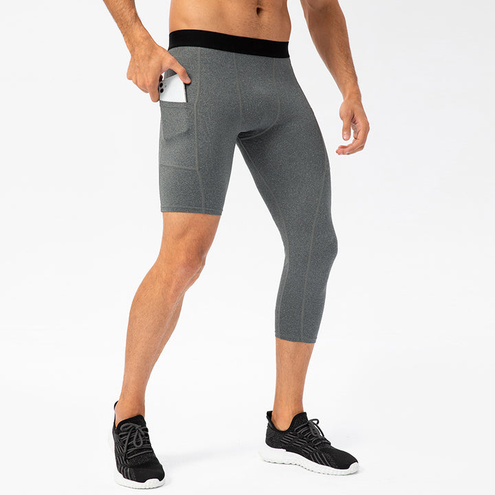 Herrer kompressions leggings med integrerede lommer og ergonomisk design Stilla