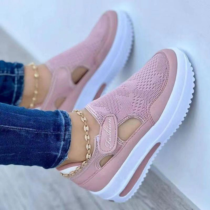 Dame Slip-On Sneakers med åndbar mesh-overflade og komfortabelt såleprofil Stilla