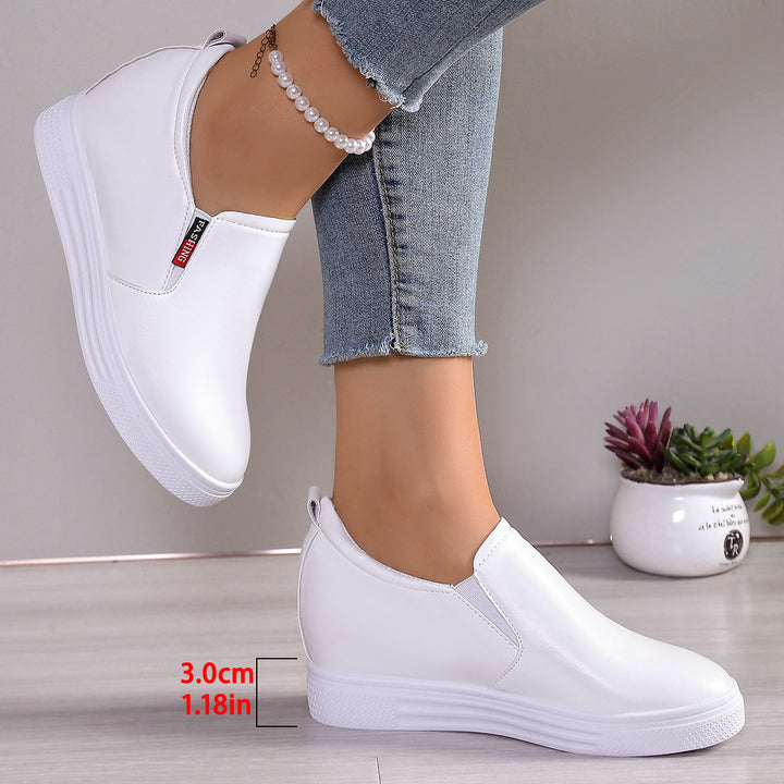 Dame Slip-On Sneakers med komfortabel plateau sål og åndbart overmateriale Stilla