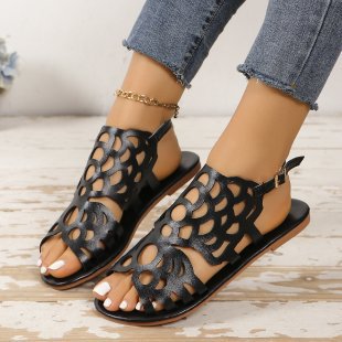 Dame fritidssandaler med moderne cut-out-design og skridsikker sål Stilla