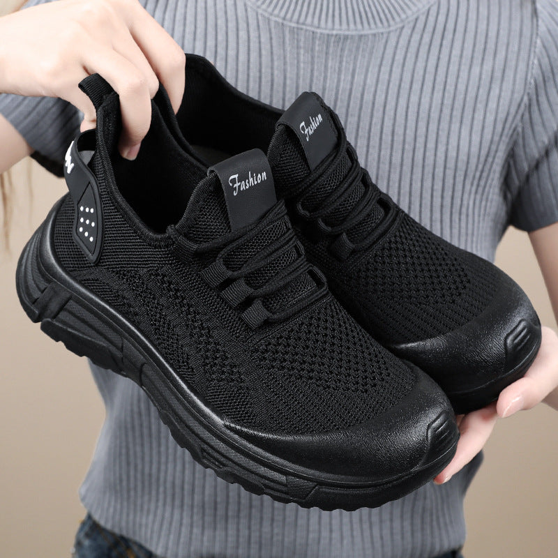 Dame Lettere Sport-Sneakers med åndbart netmateriale og fleksibelt såleprofil Stilla