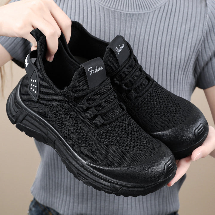 Dame Lettere Sport-Sneakers med åndbart netmateriale og fleksibelt såleprofil Stilla