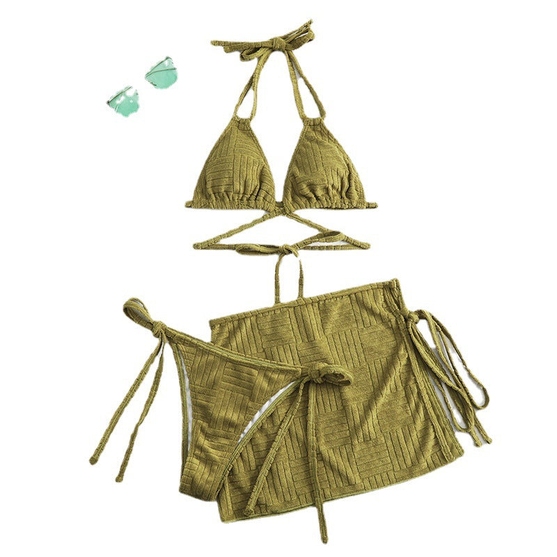 Dame Lingerie-Bikini-Sæt med justerbare stropper og sidelange slidser Stilla