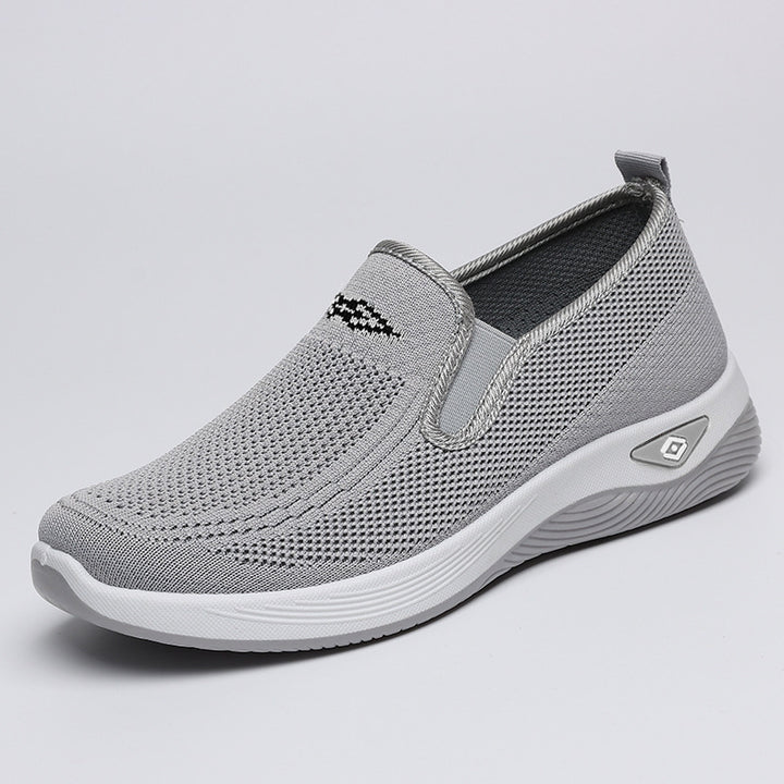 Dame Casual Slip-On Sneakers med åndbart strikdesign Stilla