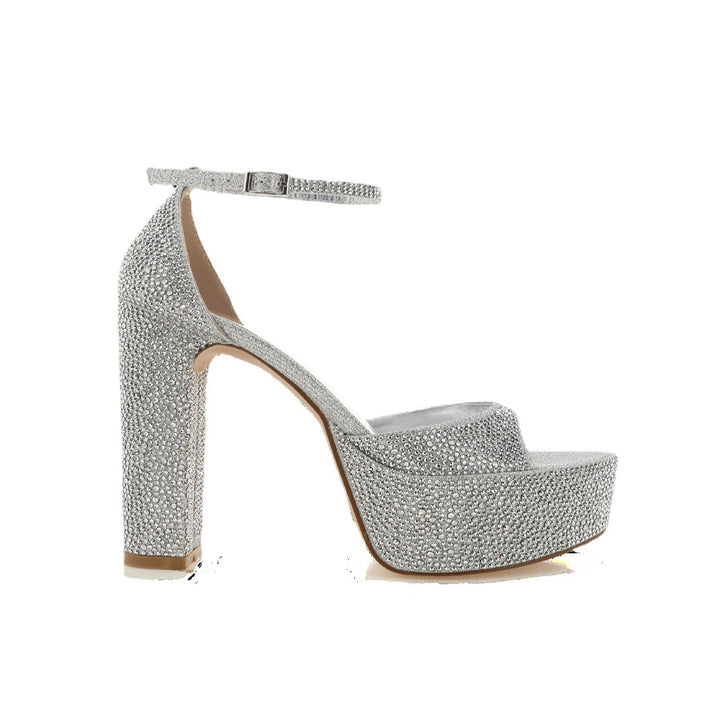 Femme Platform høje sandaler med strass dekorationer Stilla