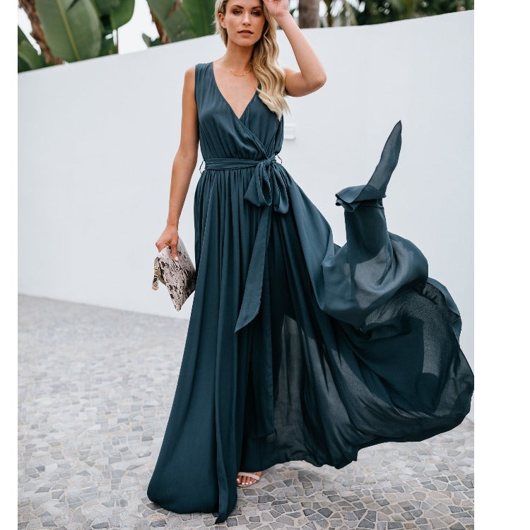 Dame Elegant Maxikjole Stilla