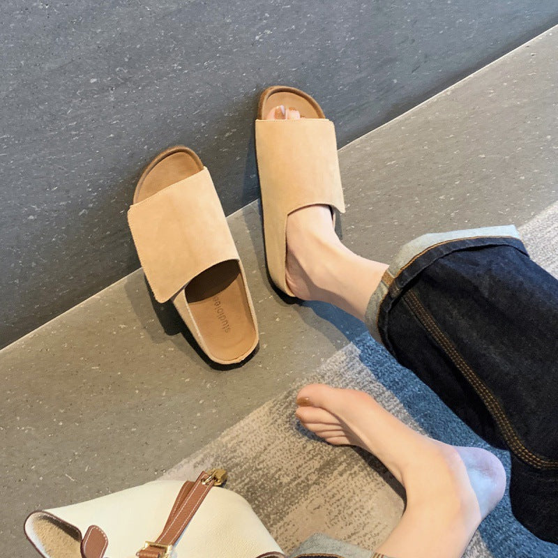 Damer Bløde Suede Rutsche Sandaler Stilla