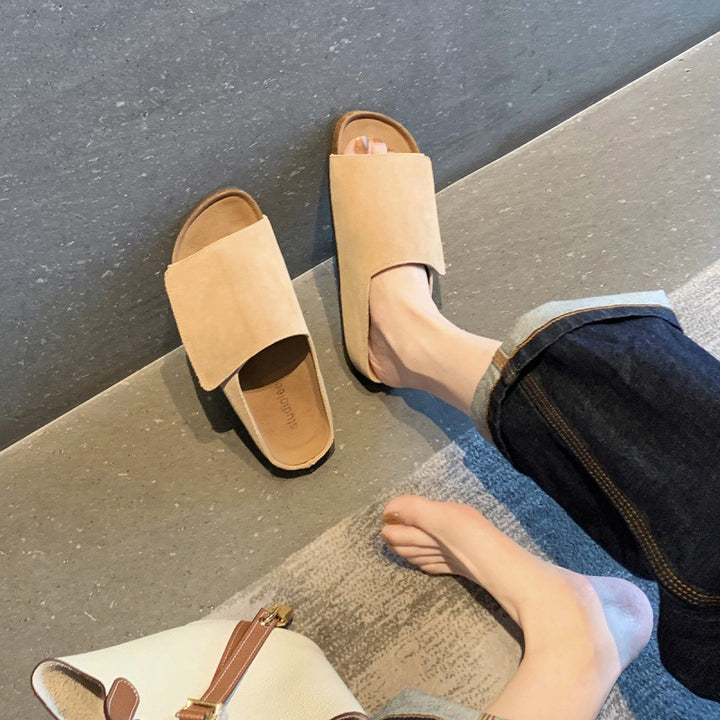 Damer Bløde Suede Rutsche Sandaler Stilla