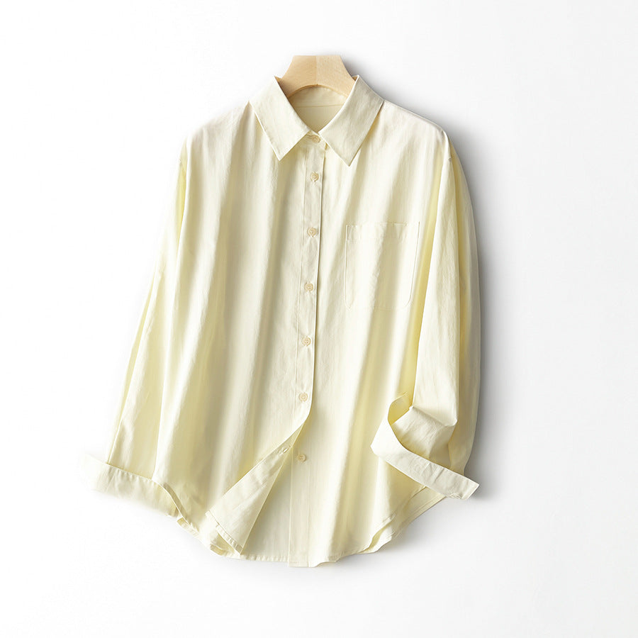 Femme Klassisk Oversized Button-Up Skjorte Stilla
