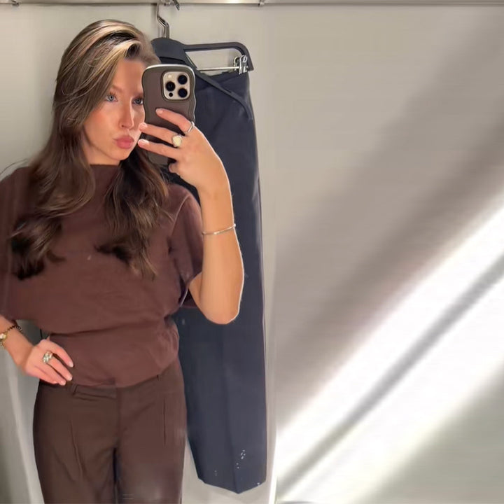 Dame elegant jumpsuit-sæt med raffineret pasform Skovae