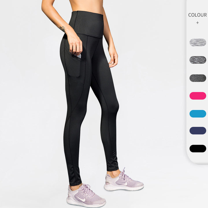 Dame Højskårede Fitness-Leggings med praktiske sidelommer og optimal bevægelsesfrihed Stilla