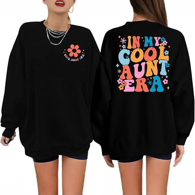 Kvinders sweatshirt med moderne blomsterprint og afslappet snit Stilla