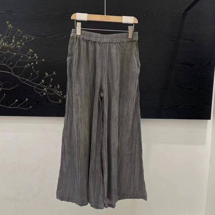 Femme Let Højtaljet Relaxed Fit Bukser Stilla