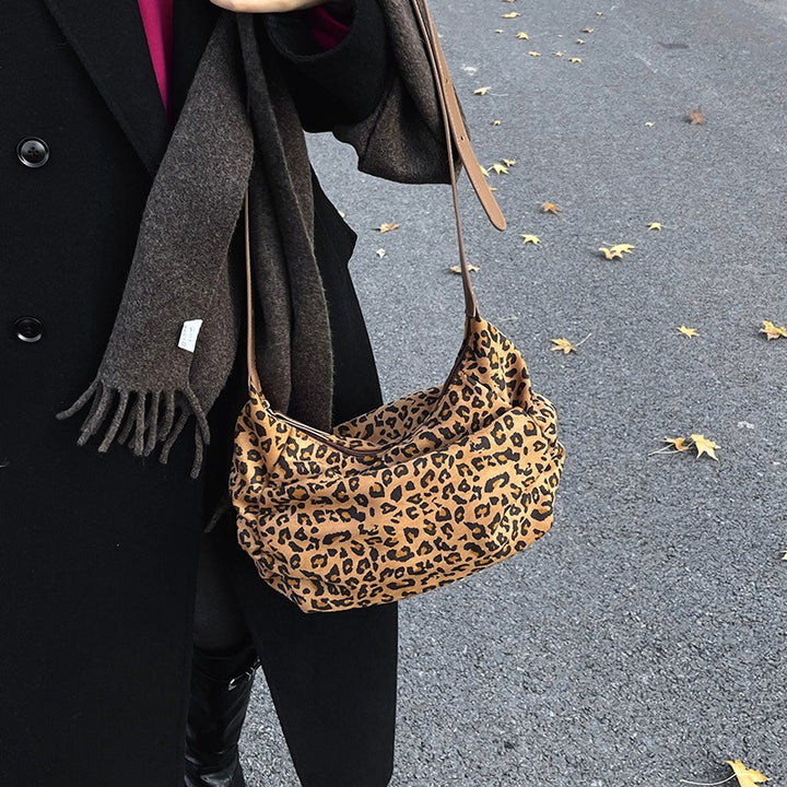 Femme Chic Leopardmønster Slapvogn Stilla