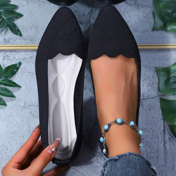 Dame Struktur Strik Ballerina Ballerinas Stilla