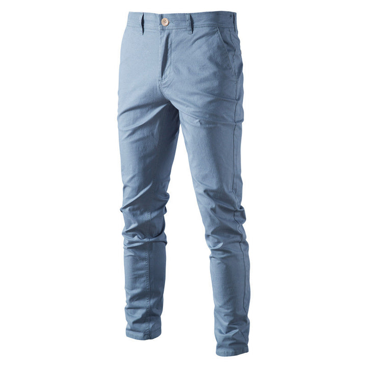 Herrer Chino-bukser med elastisk talje og moderne slim-fit-snit Stilla