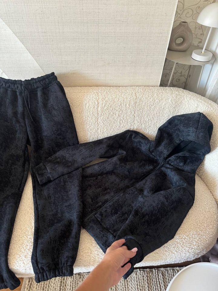 Kvinders sporty fleece træningsdragt Skovae