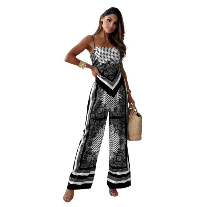 Dame Bohemian Trykt Bred Ben Overall Stilla