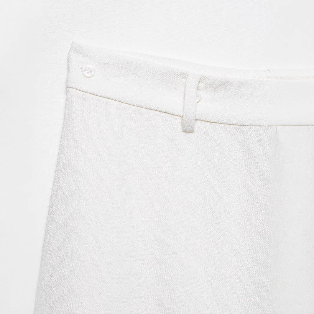 Femme asymmetrisk indviklet midi-nederdel Stilla