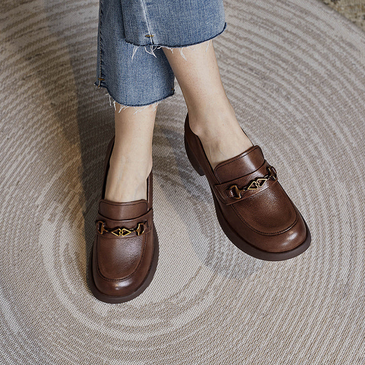 Dame Chunky Blokhæle Slipper med dekorativ accent Stilla