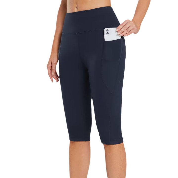 Dame sporty capri-bukser med praktiske sidelommer Stilla