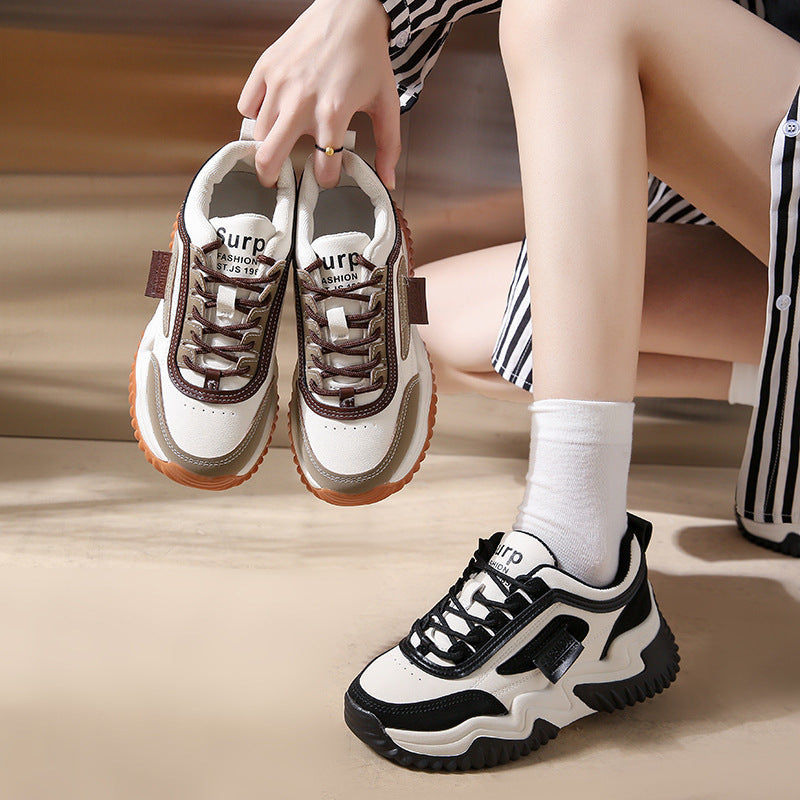 Dame Sporty Chunky Sneakers med åndbart overmateriale og skridsikker sål Stilla