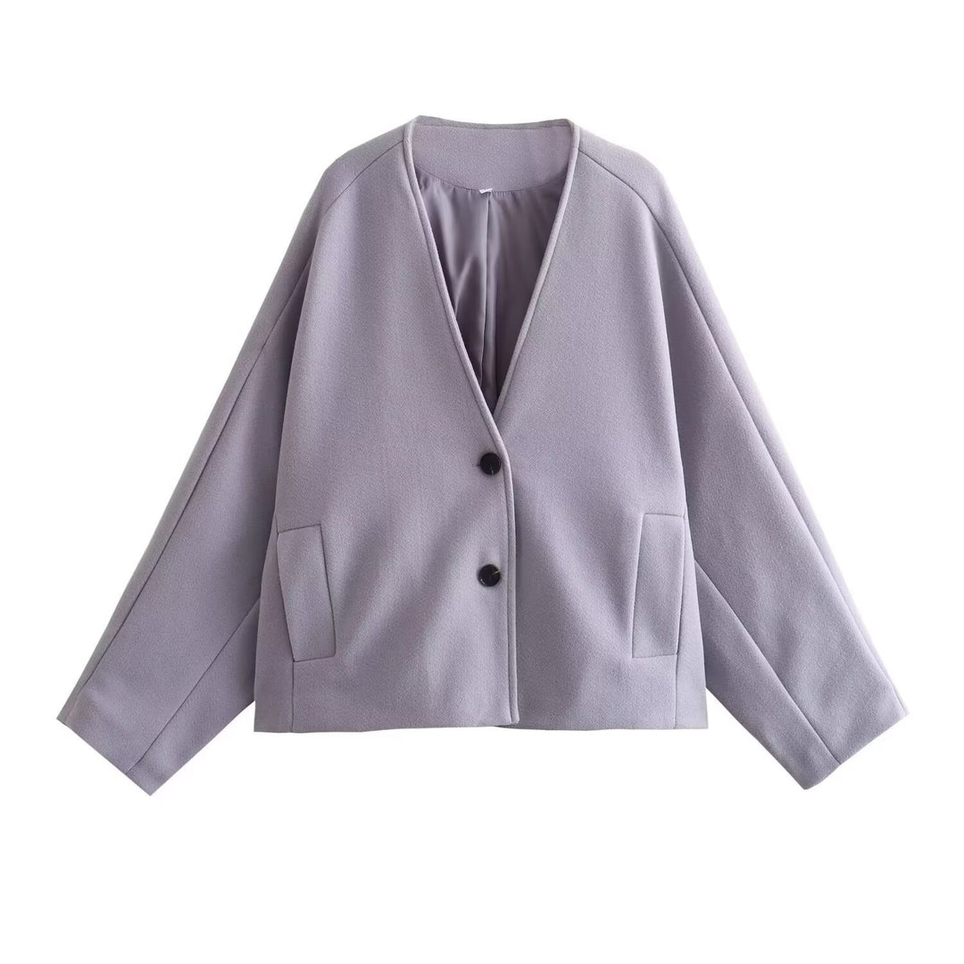 Damernes elegante casual-jakke med minimalistiske detaljer og praktiske lommer Stilla