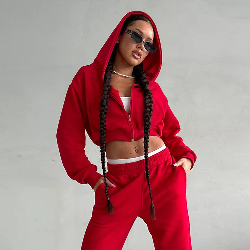 Stilla | Sporty Crop Talje Shorts Åben Skjorte Bukser Sæt