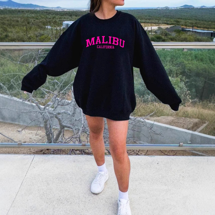 Kvinders sweatshirt med afslappet California-logo og blødt materiale Stilla
