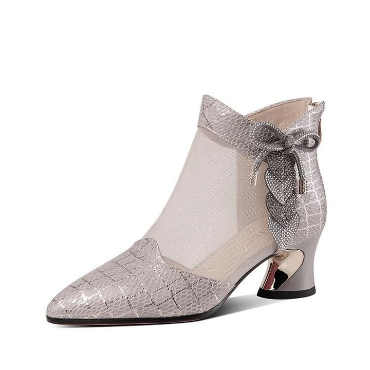 Dame elegante Slingback-pumps med moderne glans og buet hæl Stilla