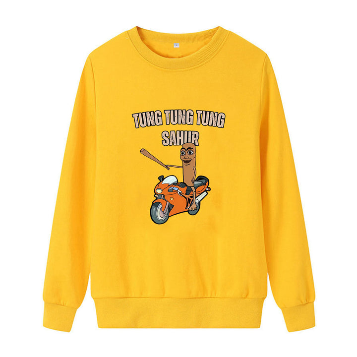Kvinders afslappede sweatshirt med sjov grafisk design Skovae